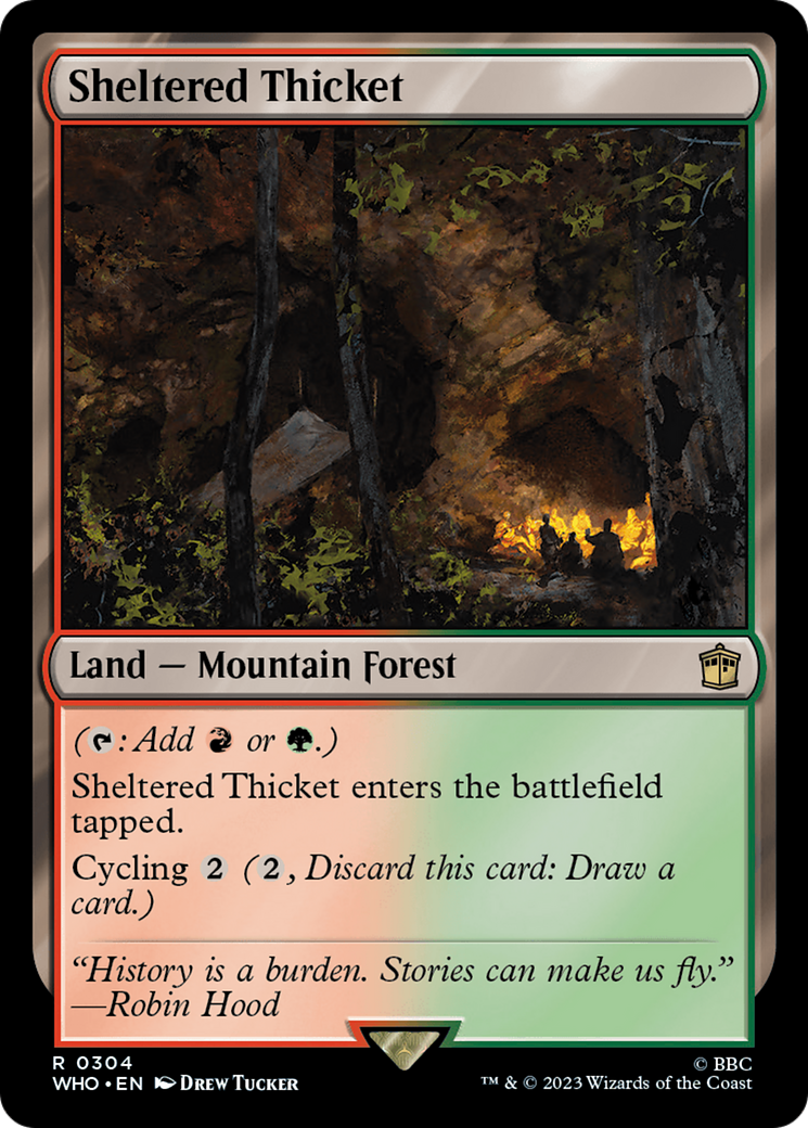 Magic: The Gathering - Sheltered Thicket - Doctor Who