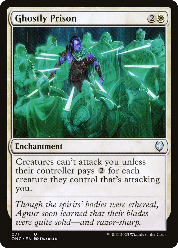 Magic: The Gathering - Ghostly Prison - Phyrexia: All Will Be One Commander