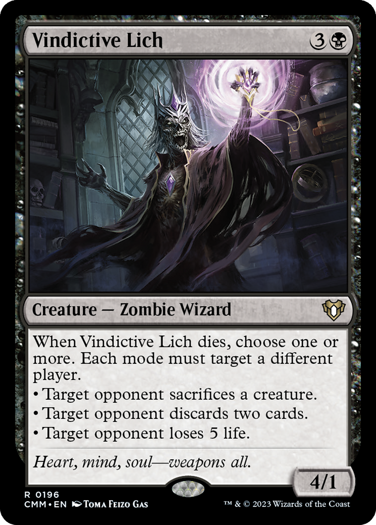 Magic: The Gathering - Vindictive Lich Foil - Commander Masters