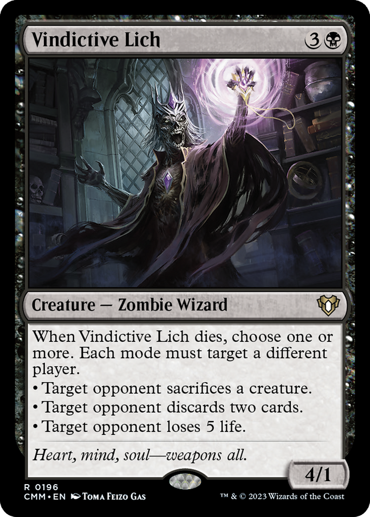 Magic: The Gathering - Vindictive Lich - Commander Masters