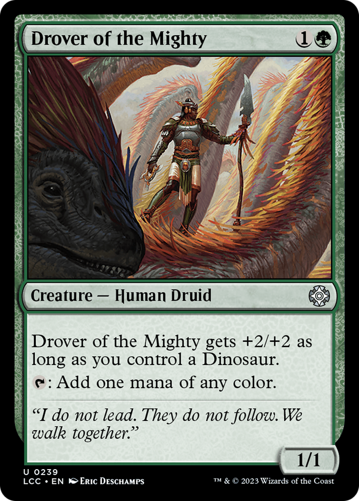 Magic: The Gathering - Drover of the Mighty - The Lost Caverns of Ixalan Commander