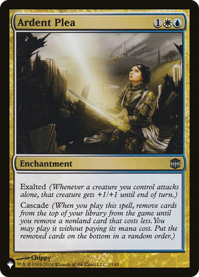 Magic: The Gathering - Ardent Plea - The List