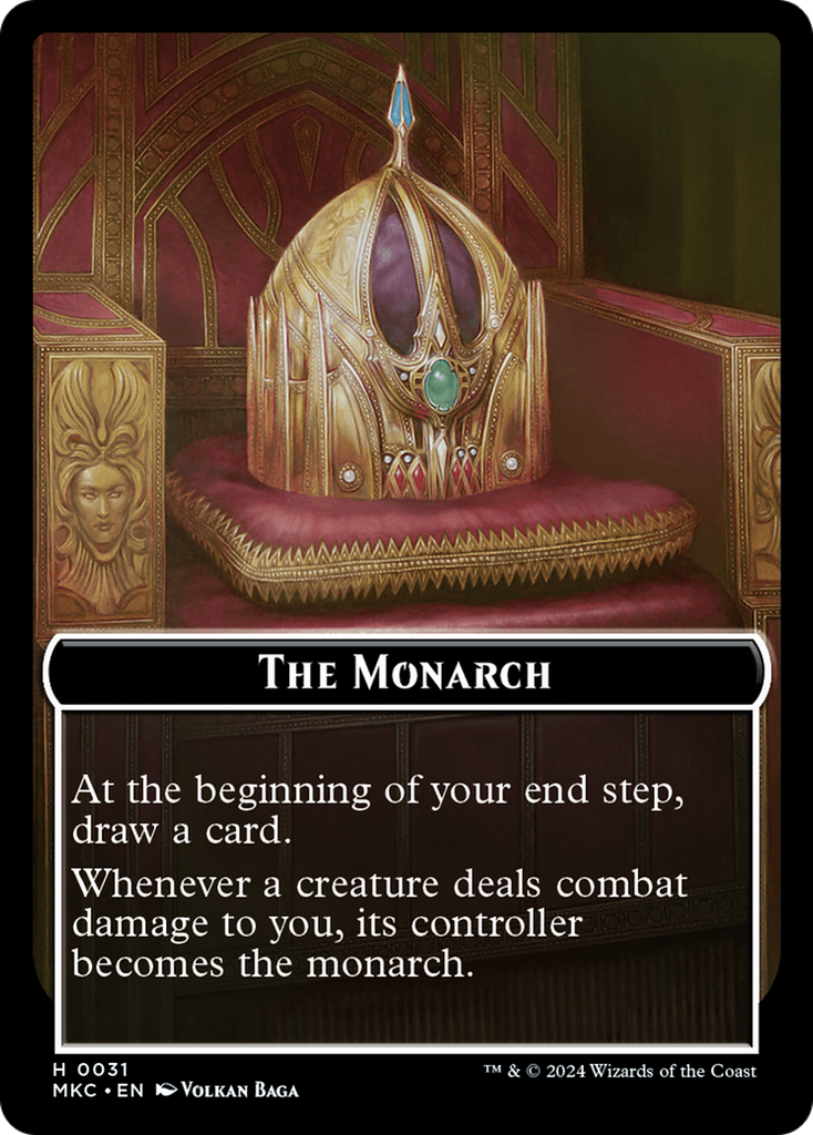 Magic: The Gathering - The Monarch - Murders at Karlov Manor Commander Tokens