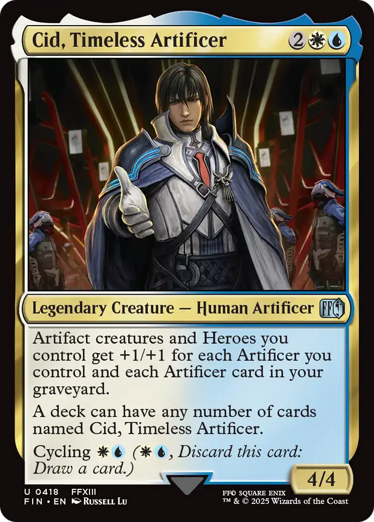 Magic: The Gathering - Cid, Timeless Artificer Foil - Final Fantasy