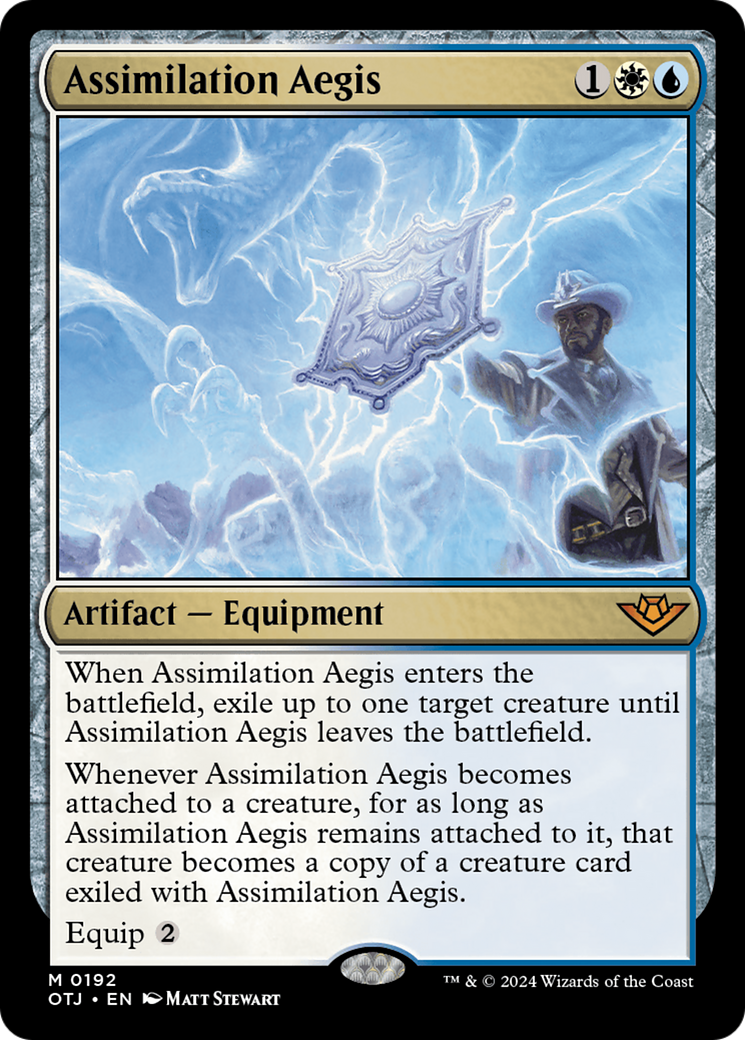 Magic: The Gathering - Assimilation Aegis Foil - Outlaws of Thunder Junction