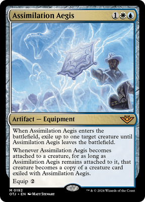 Magic: The Gathering - Assimilation Aegis Foil - Outlaws of Thunder Junction
