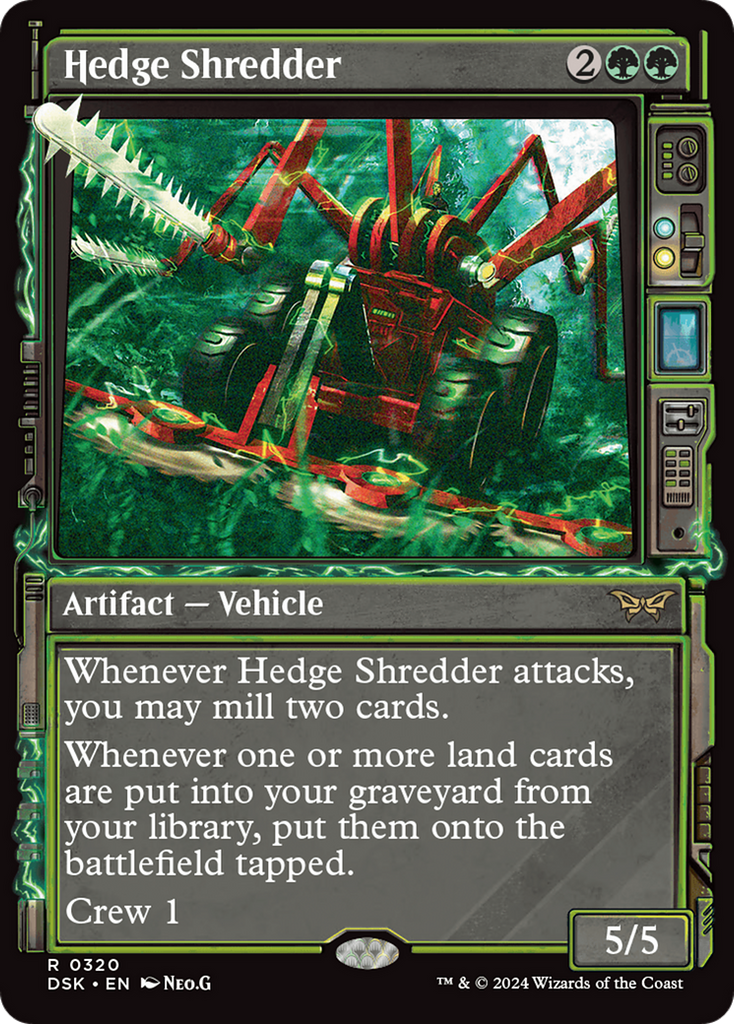 Magic: The Gathering - Hedge Shredder - Duskmourn: House of Horror