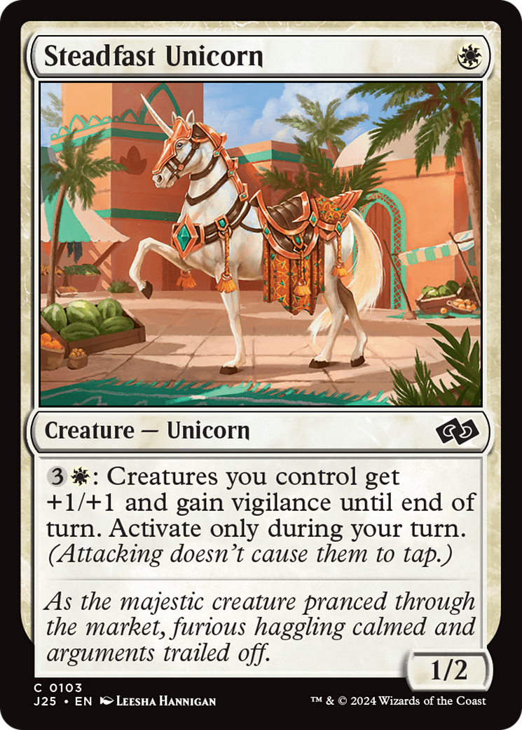 Magic: The Gathering - Steadfast Unicorn - Foundations Jumpstart