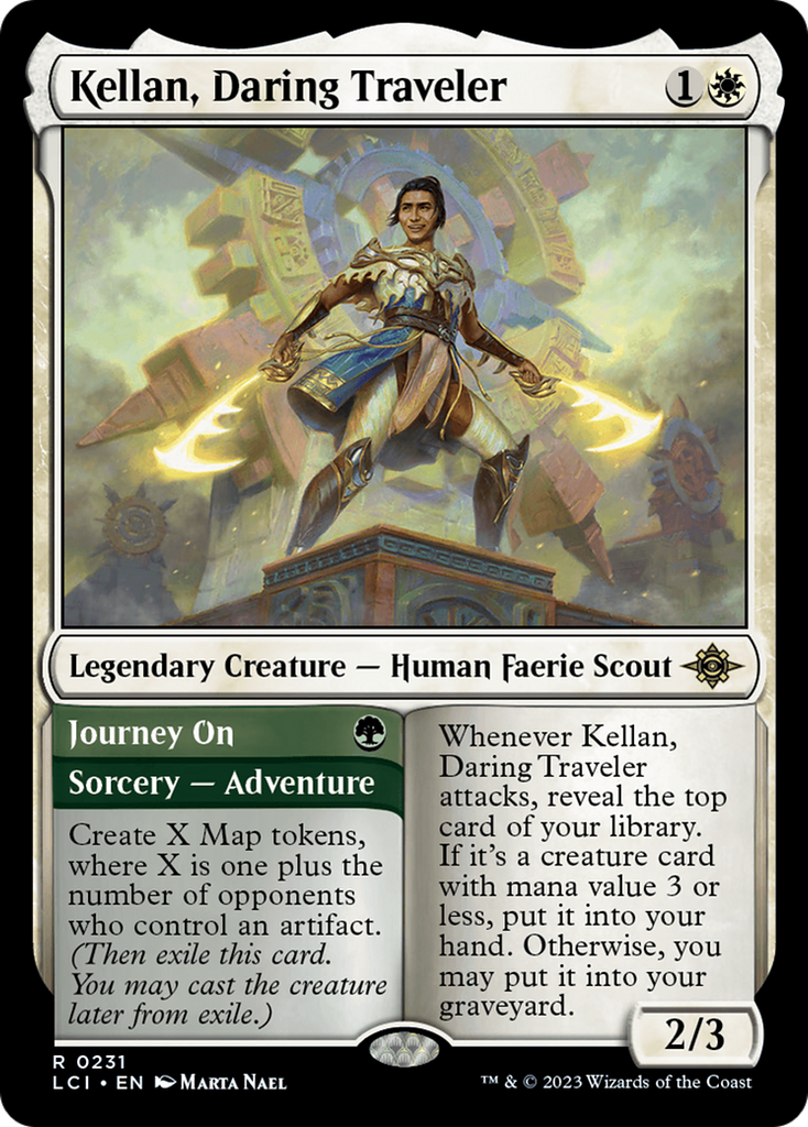 Magic: The Gathering - Kellan, Daring Traveler // Journey On - The Lost Caverns of Ixalan