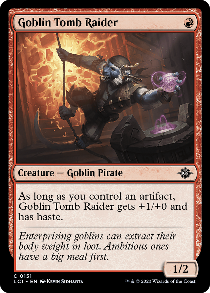 Magic: The Gathering - Goblin Tomb Raider Foil - The Lost Caverns of Ixalan