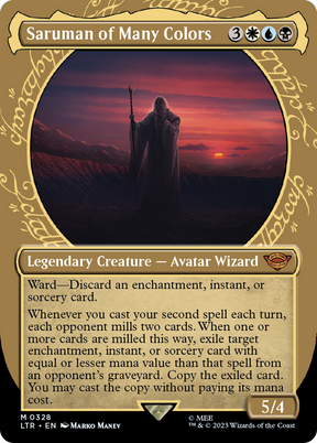 Magic: The Gathering - Saruman of Many Colors Foil - The Lord of the Rings: Tales of Middle-earth