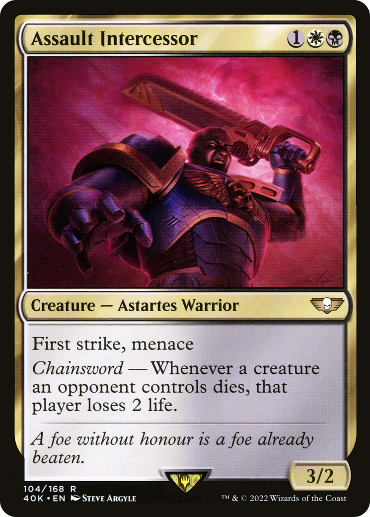 Magic: The Gathering - Assault Intercessor - Warhammer 40000 Commander