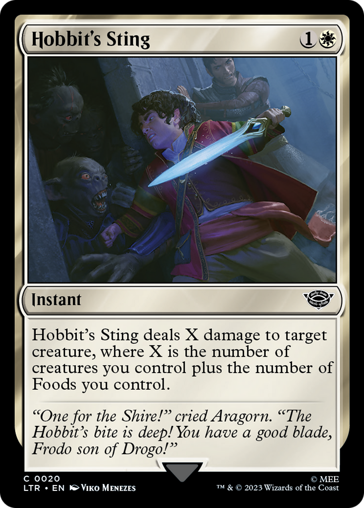 Magic: The Gathering - Hobbit's Sting Foil - The Lord of the Rings: Tales of Middle-earth