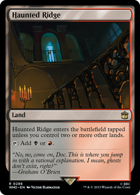 Magic: The Gathering - Haunted Ridge Foil - Doctor Who