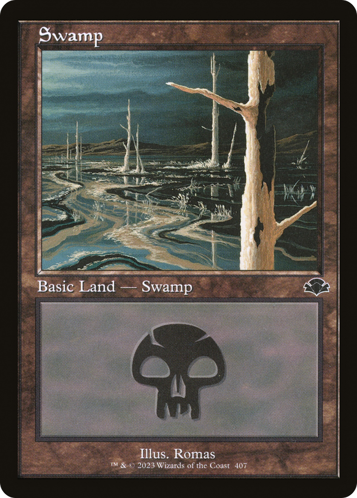 Magic: The Gathering - Swamp #407 Foil - Dominaria Remastered