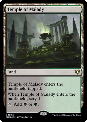 Magic: The Gathering - Temple of Malady - Commander Masters