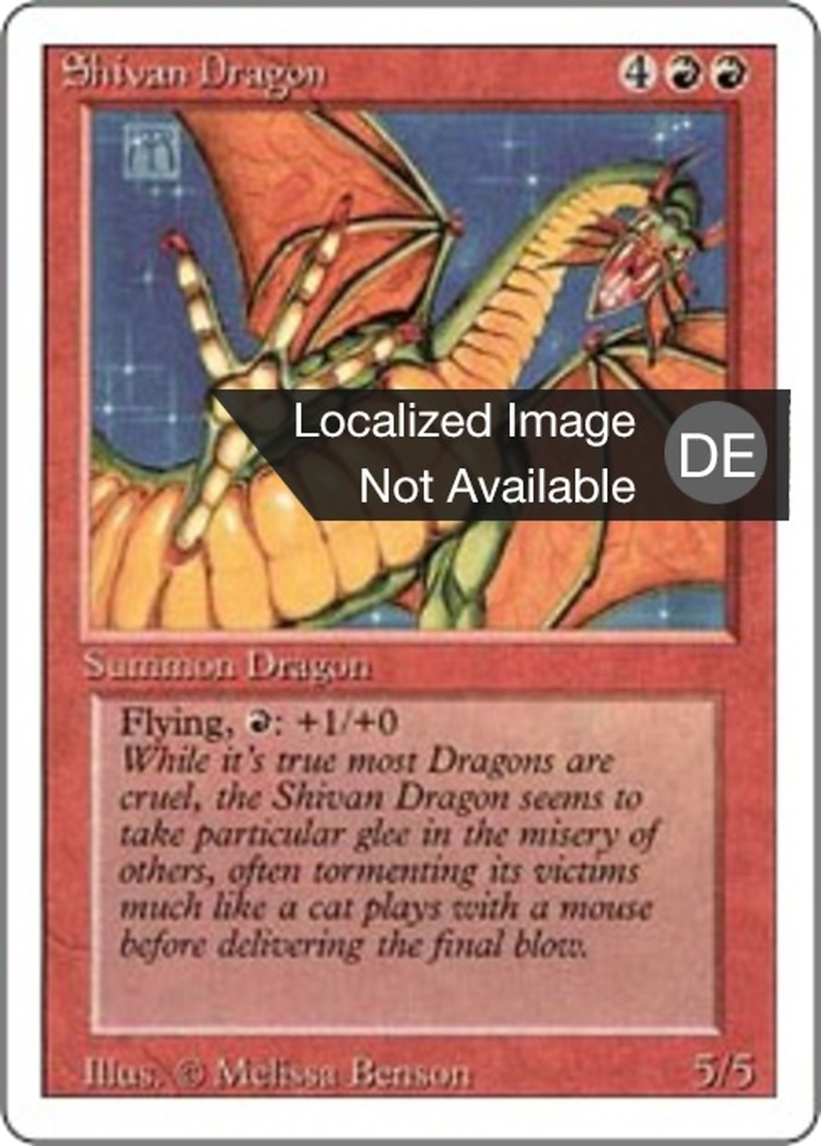 Magic: The Gathering - Shivan-Drache - Revised Edition