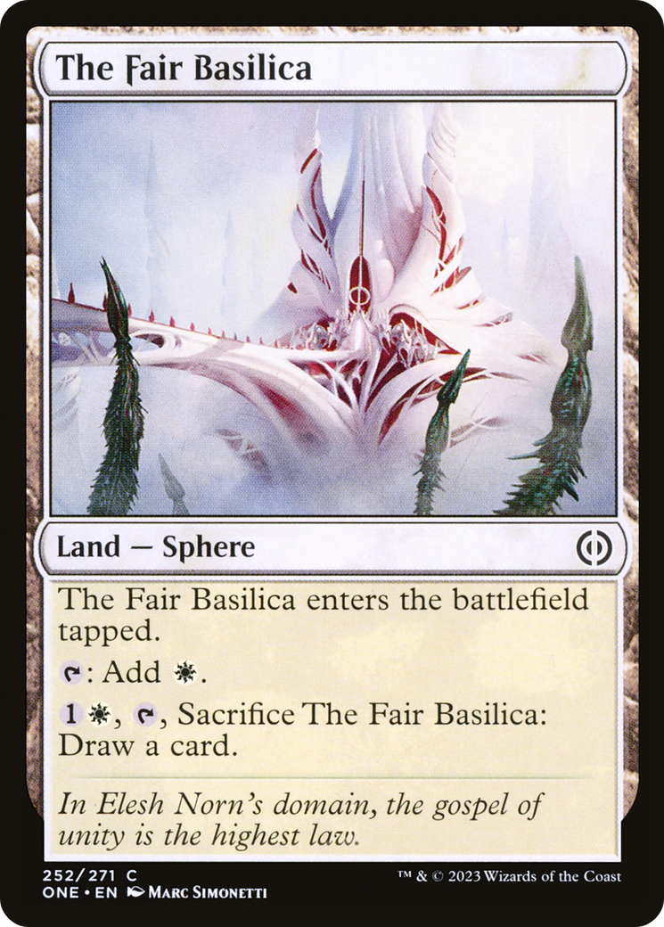 Magic: The Gathering - The Fair Basilica Foil - Phyrexia: All Will Be One