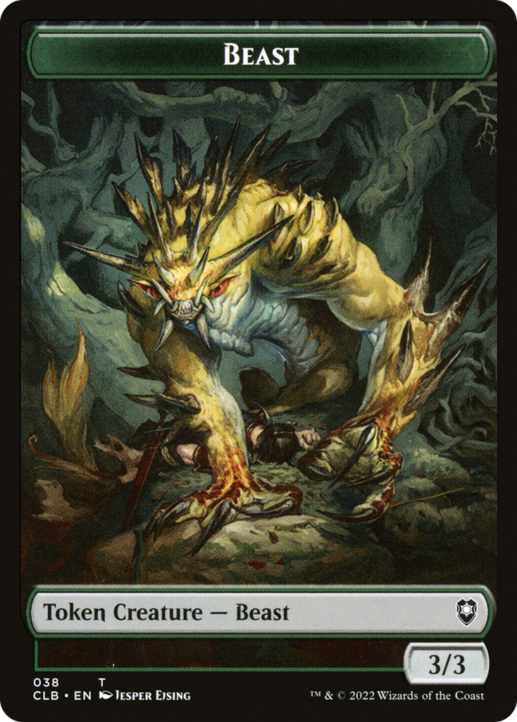 Magic: The Gathering - Beast Token - Battle for Baldur's Gate Tokens