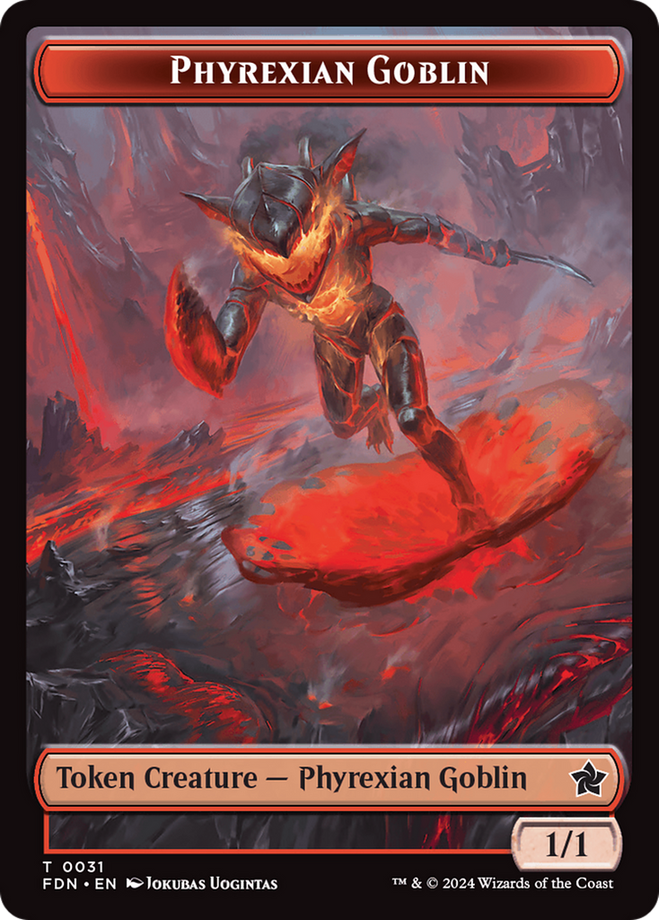 Magic: The Gathering - Phyrexian Goblin Token - Foundations Tokens