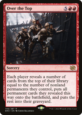 Magic: The Gathering - Over the Top Foil - The Brothers' War