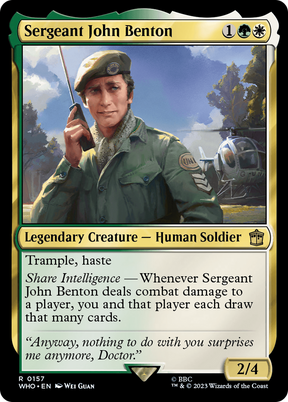 Magic: The Gathering - Sergeant John Benton - Doctor Who