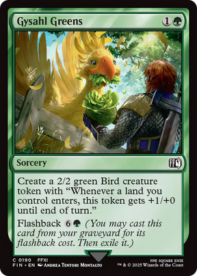 Magic: The Gathering - Gysahl Greens Foil - Final Fantasy