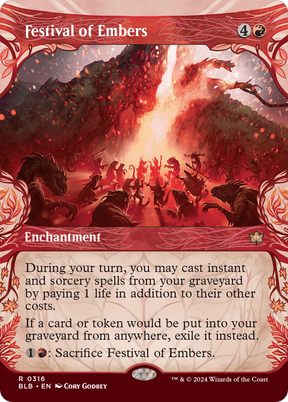 Magic: The Gathering - Festival of Embers Foil - Bloomburrow