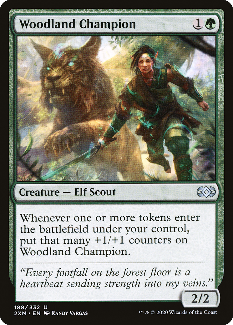 Magic: The Gathering - Woodland Champion Foil - Double Masters