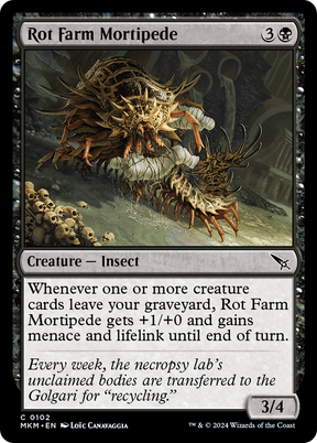 Magic: The Gathering - Rot Farm Mortipede - Murders at Karlov Manor