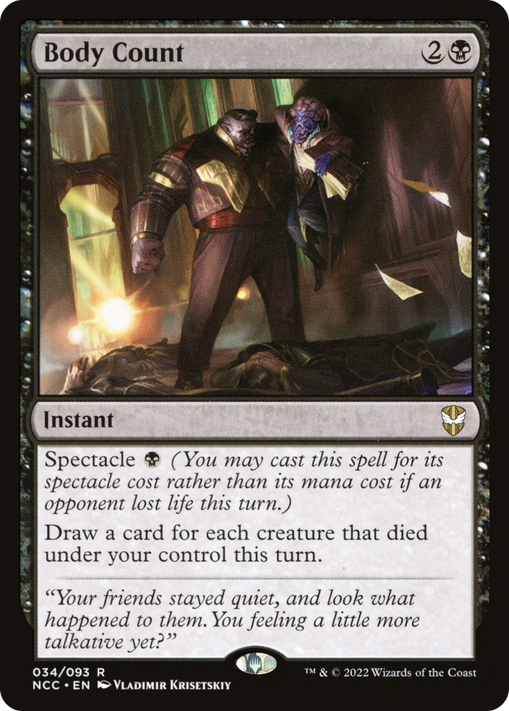 Magic: The Gathering - Body Count - New Capenna Commander