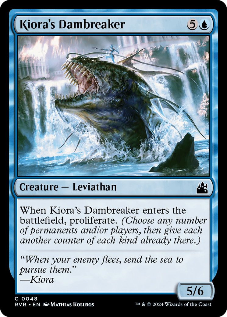Magic: The Gathering - Kiora's Dambreaker Foil - Ravnica Remastered