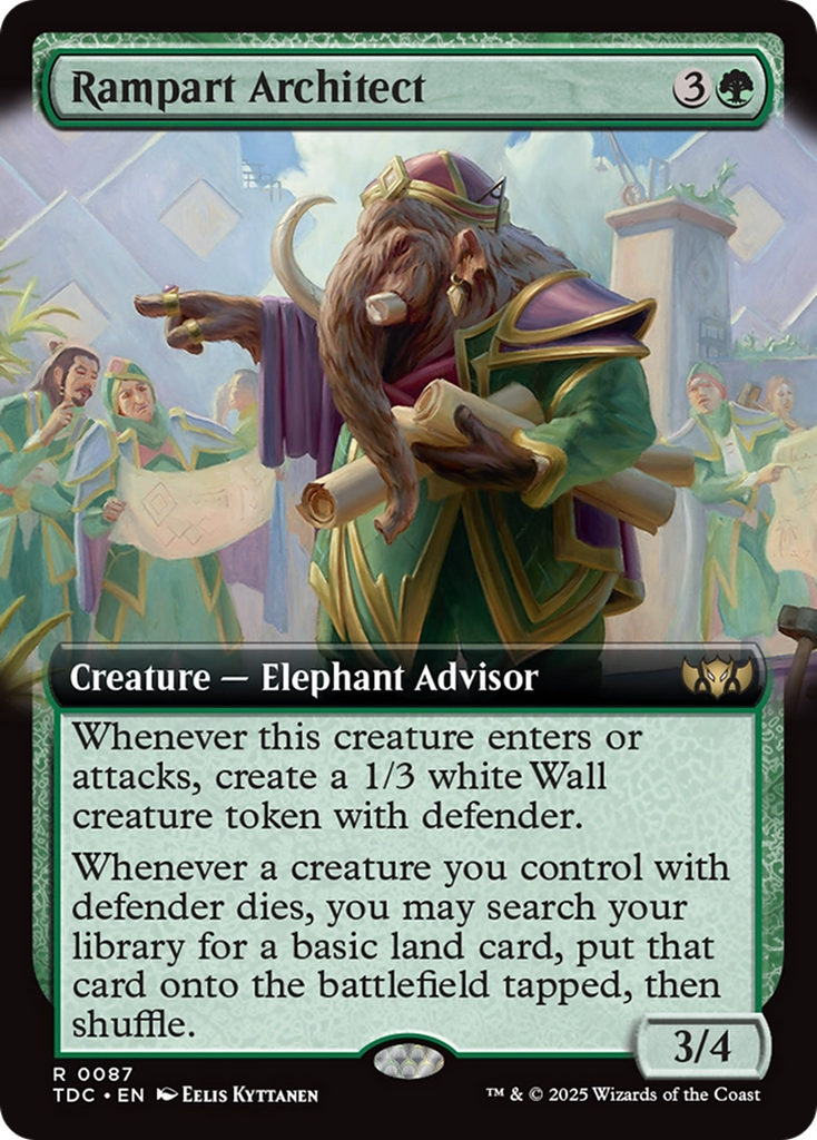 Magic: The Gathering - Rampart Architect - Tarkir: Dragonstorm Commander