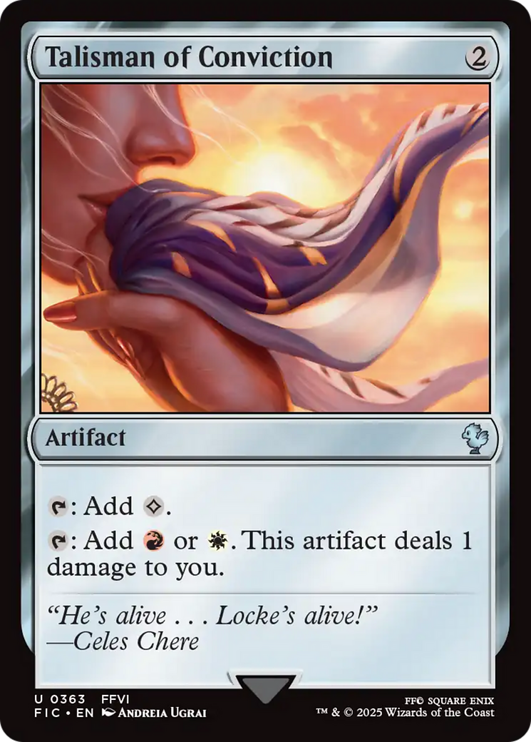 Magic: The Gathering - Talisman of Conviction - Final Fantasy Commander
