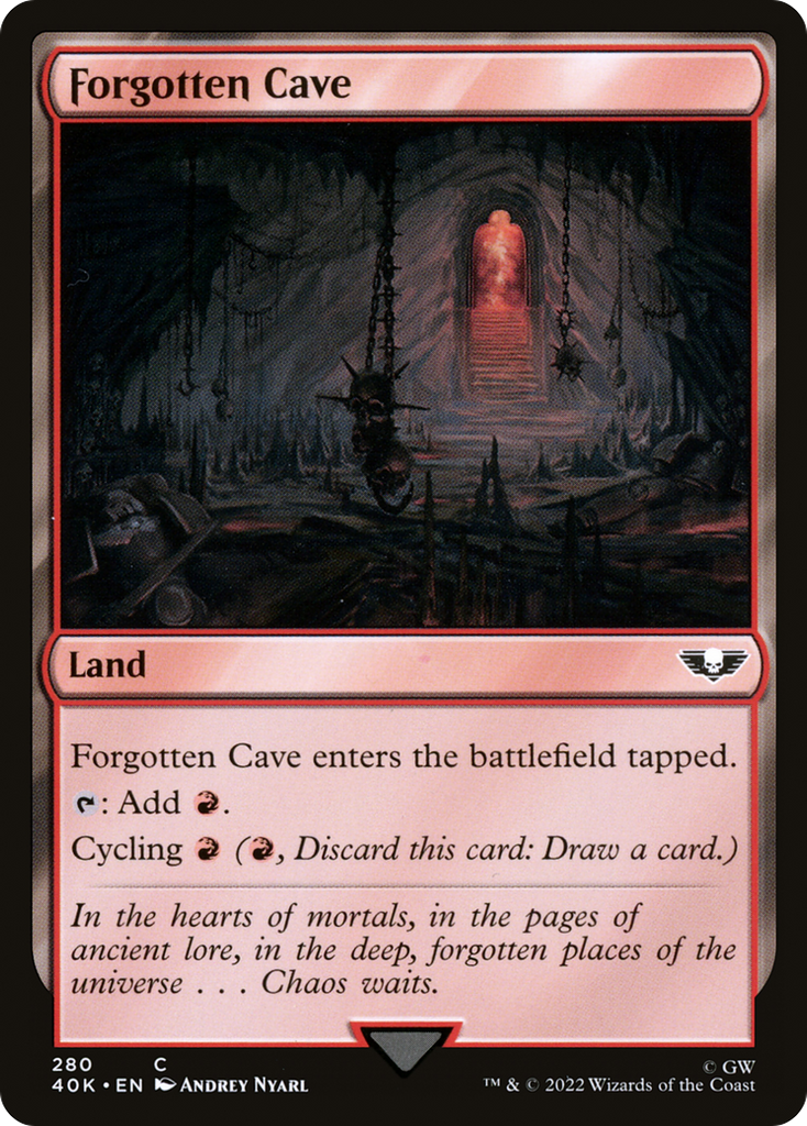 Magic: The Gathering - Forgotten Cave - Warhammer 40000 Commander