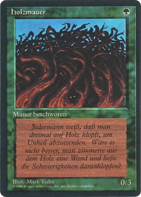 Magic: The Gathering - Holzmauer - Foreign Black Border
