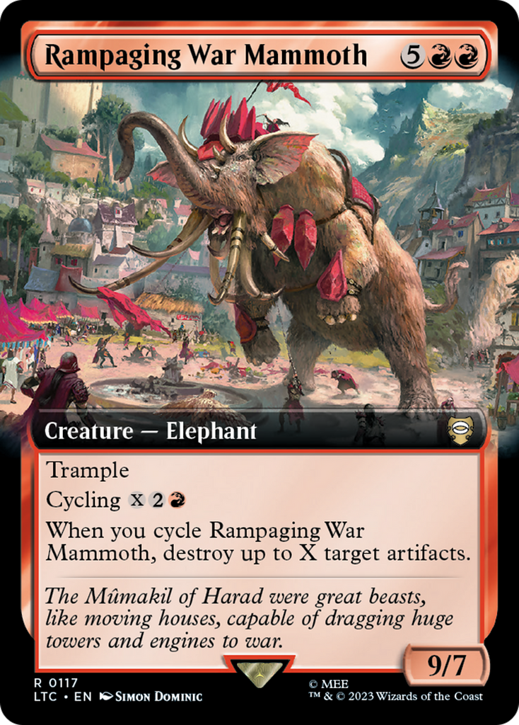 Magic: The Gathering - Rampaging War Mammoth - Tales of Middle-earth Commander