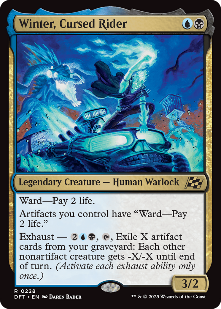 Magic: The Gathering - Winter, Cursed Rider Foil - Aetherdrift