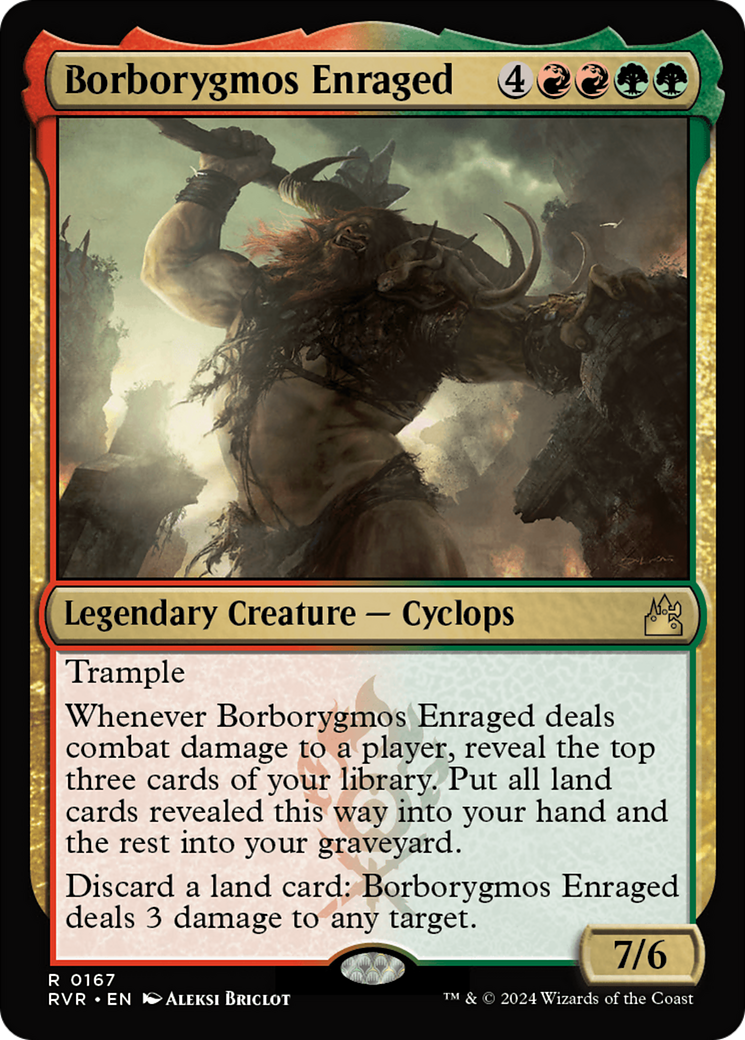 Magic: The Gathering - Borborygmos Enraged Foil - Ravnica Remastered