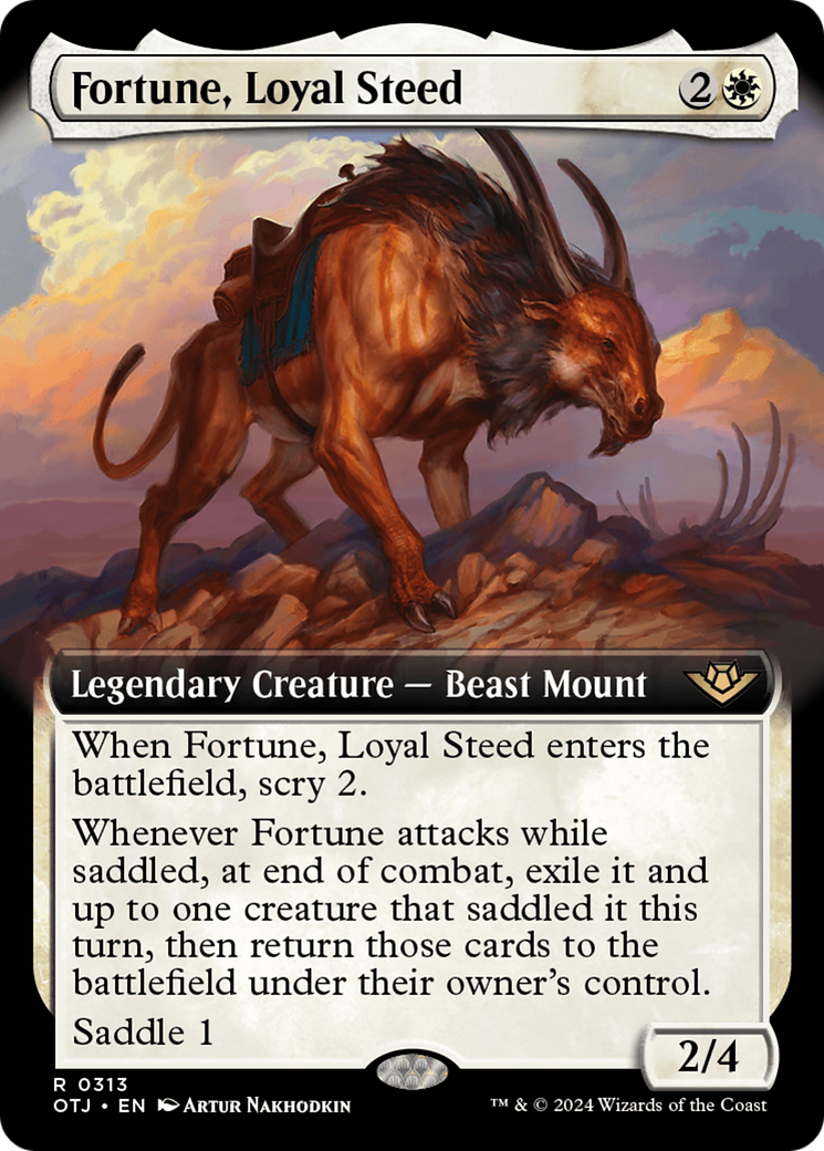 Magic: The Gathering - Fortune, Loyal Steed Foil - Outlaws of Thunder Junction