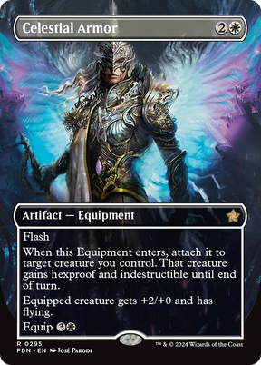 Magic: The Gathering - Celestial Armor Foil - Foundations