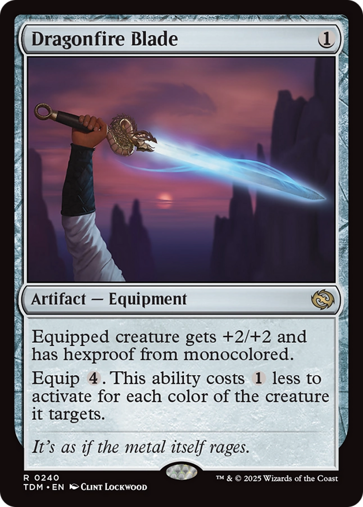 Magic: The Gathering - Dragonfire Blade Foil - Tarkir: Dragonstorm