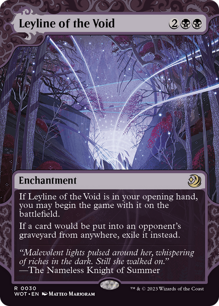 Magic: The Gathering - Leyline of the Void Foil - Wilds of Eldraine: Enchanting Tales
