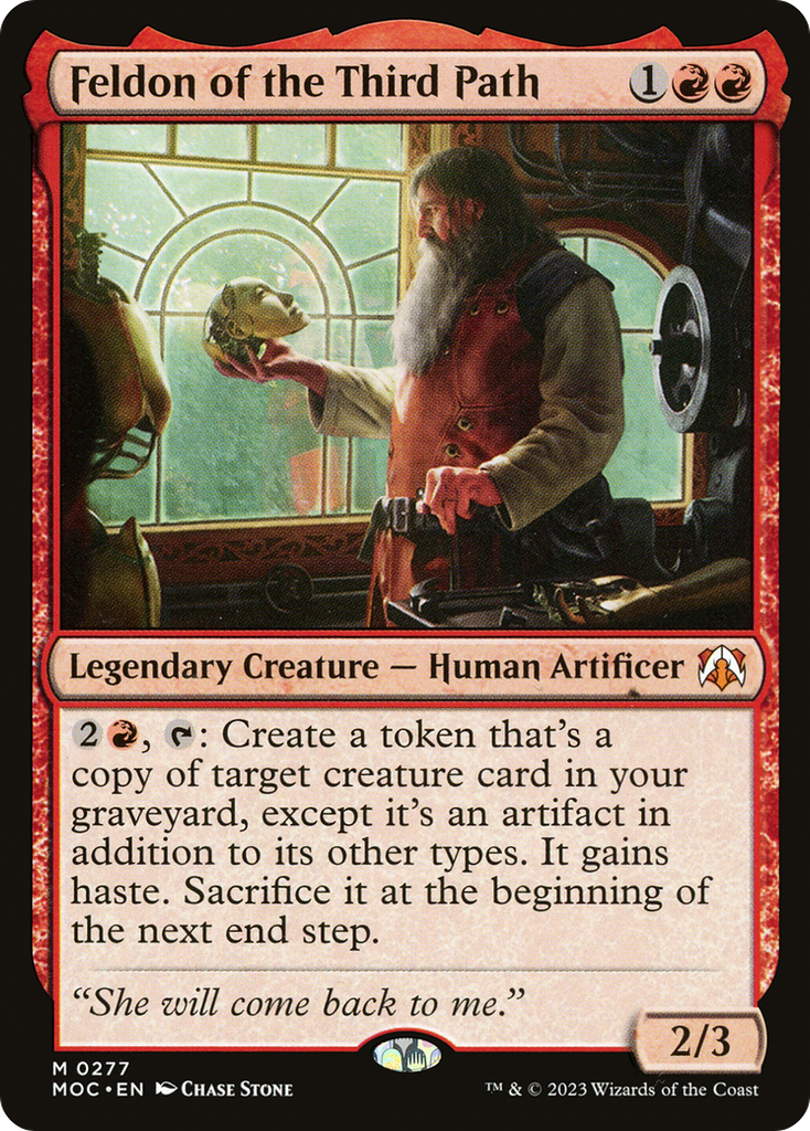 Magic: The Gathering - Feldon of the Third Path - March of the Machine Commander