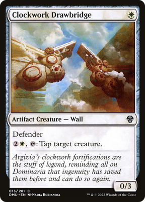 Magic: The Gathering - Clockwork Drawbridge Foil - Dominaria United