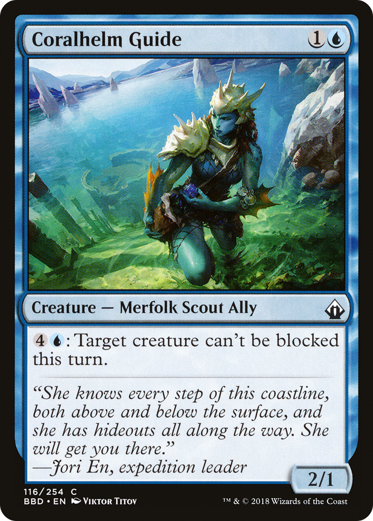 Magic: The Gathering - Coralhelm Guide Foil - Battlebond