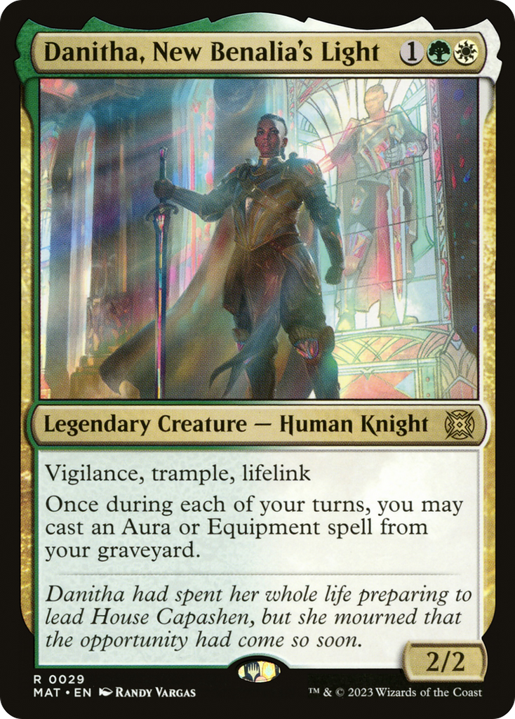 Magic: The Gathering - Danitha, New Benalia's Light Foil - March of the Machine: The Aftermath