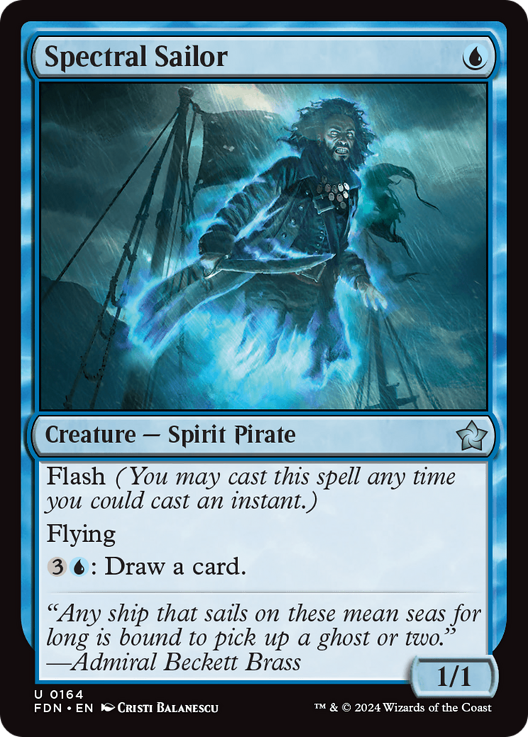 Magic: The Gathering - Spectral Sailor Foil - Foundations