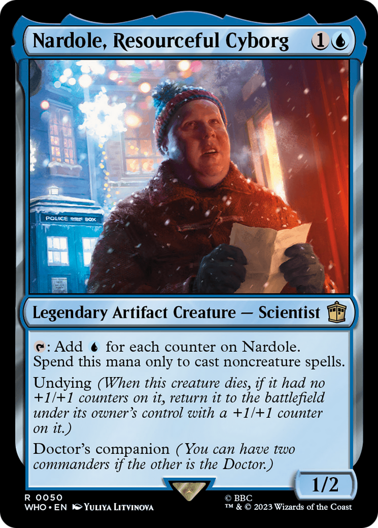 Magic: The Gathering - Nardole, Resourceful Cyborg Foil - Doctor Who
