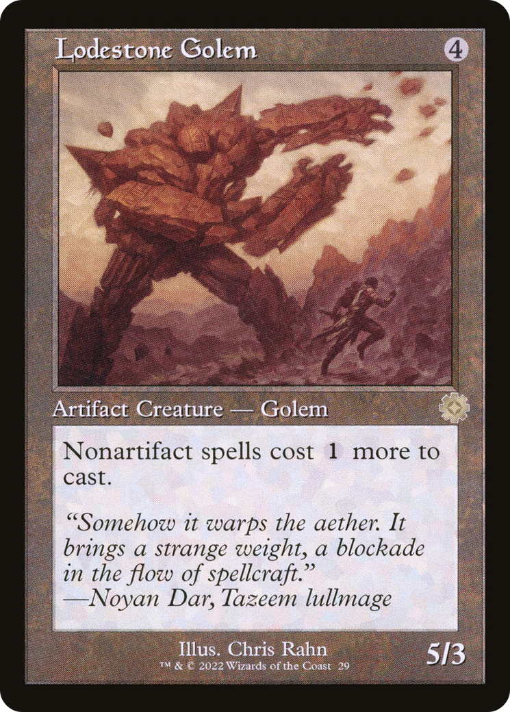 Magic: The Gathering - Lodestone Golem - The Brothers' War Retro Artifacts